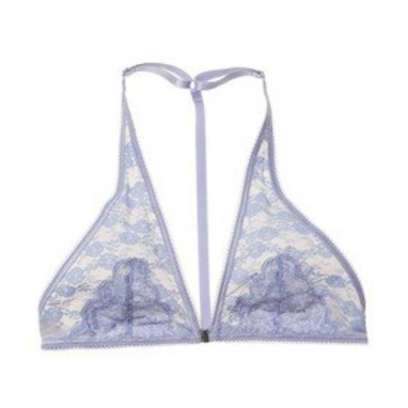 Free People Modern Love Soft Lace Front Closure Bralette Bra | Brand New - Picture 3 of 4